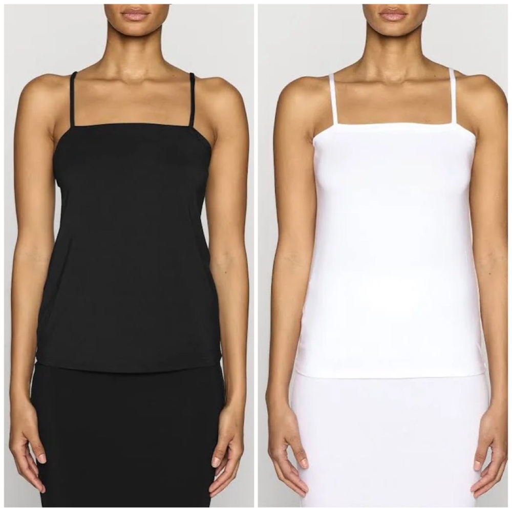 New BLEUSALT bundle of lite cami tank tops - black and white - size XS